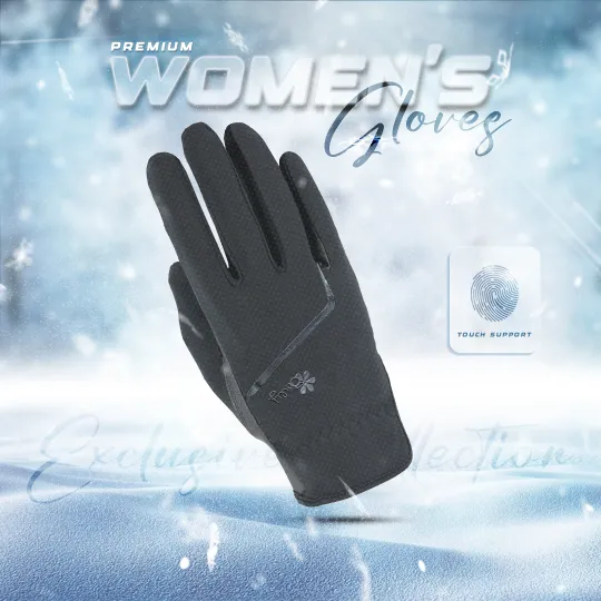 Woman Hand Gloves- Black